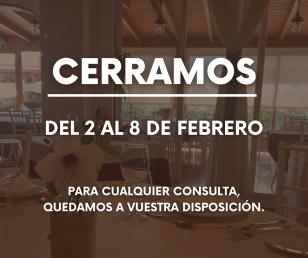 Cerrados del 2 al 8 de febrero